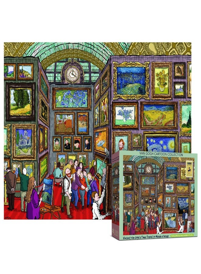 Antelope - 1000 Piece Puzzle for Adults, Van Gogh Jigsaw Puzzles 1000 Pieces, Van Gogh's Time Travel to Muse Da Orsay Puzzles for Adults 1000 PC by Alireza Karimi Moghaddam - Image 1